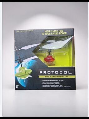 🆕️ Protocol Aura Remote Control UFO - Red and Clear